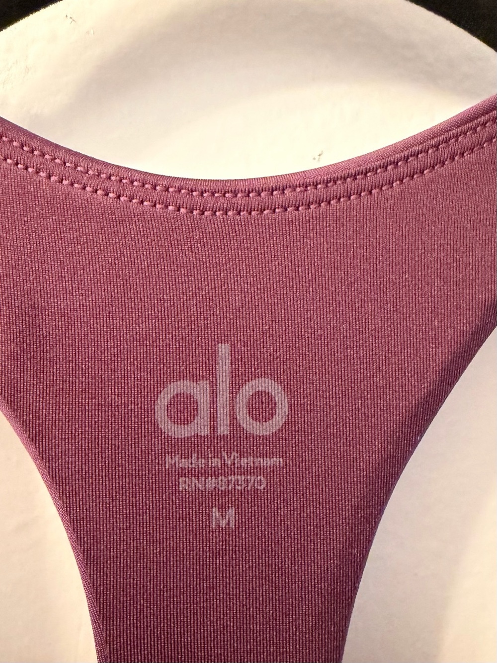 ALO Yoga Deep Plum Racerback Mini Dress - Picture 4 of 6